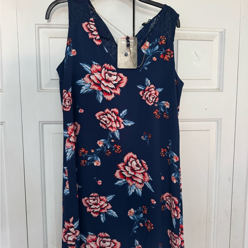 Floral Navy Dress